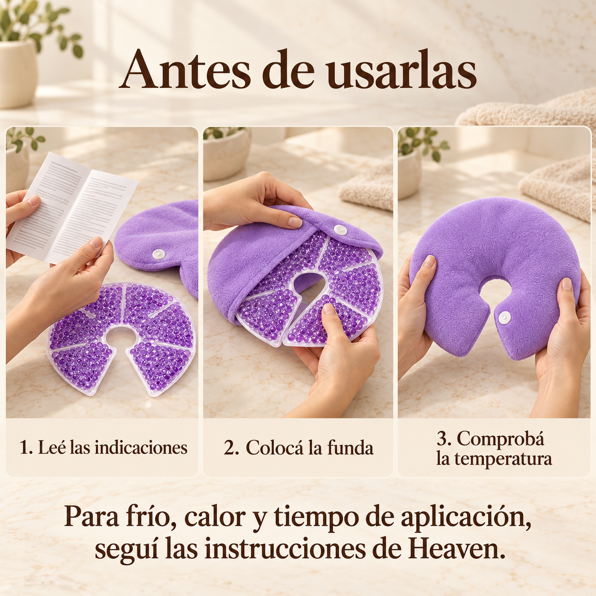 Arizona Mamá · Almohadillas de Gel Frío y Calor para Lactancia