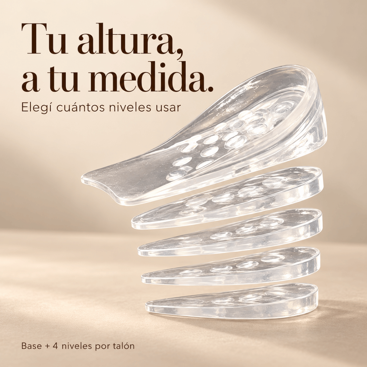 Arizona Altura · Taloneras de Gel con Elevación Ajustable
