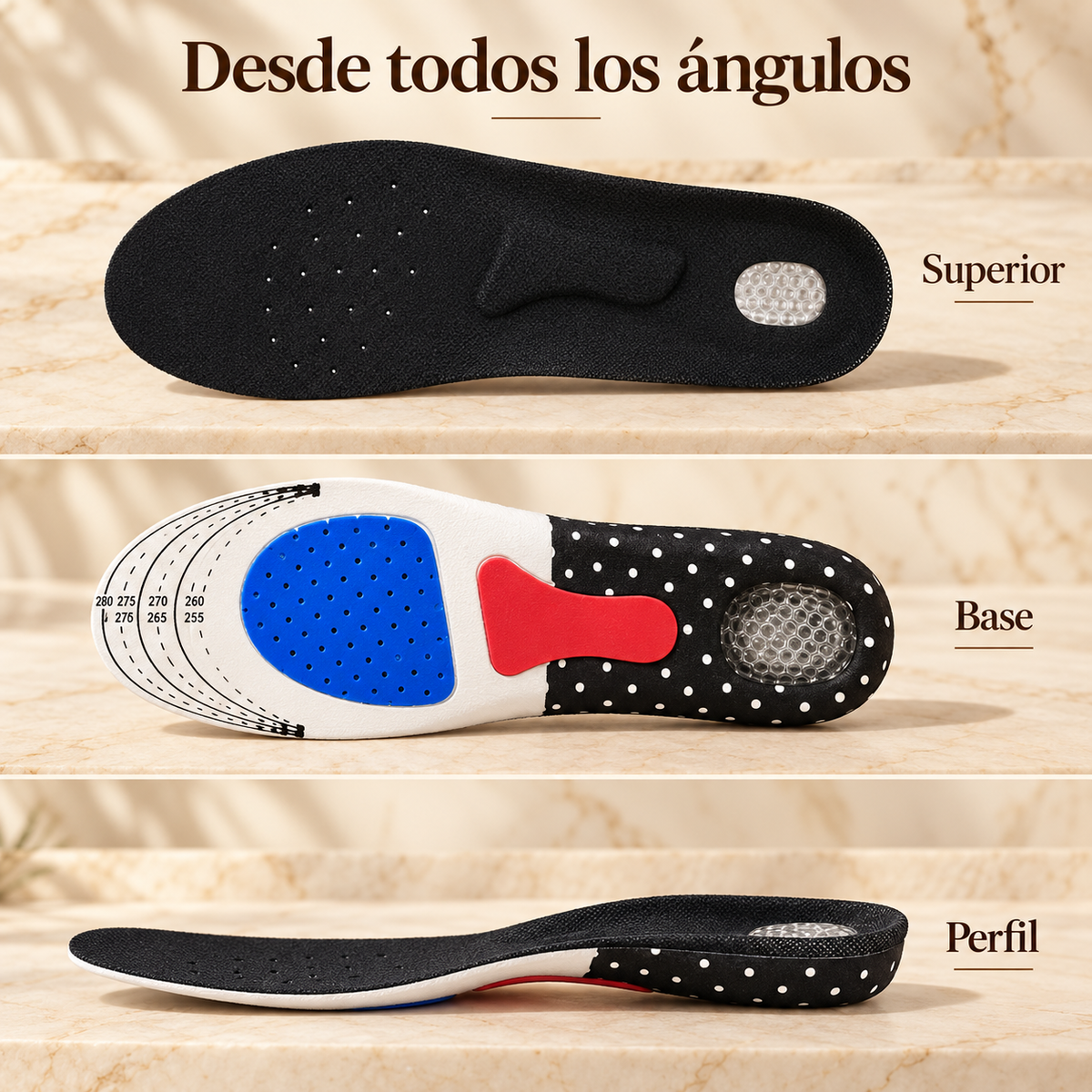 Arizona Sport · Plantillas de Gel Antipresión para Deporte